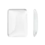 Transparent Rectangle Glass Cabochons