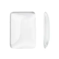 Transparent Rectangle Glass Cabochons