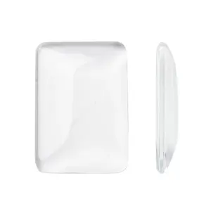 Transparent Rectangle Glass Cabochons