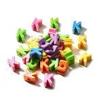 UV Plating Opaque Acrylic European Beads