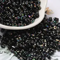 Electroplate Two Tone Glass Seed Beads