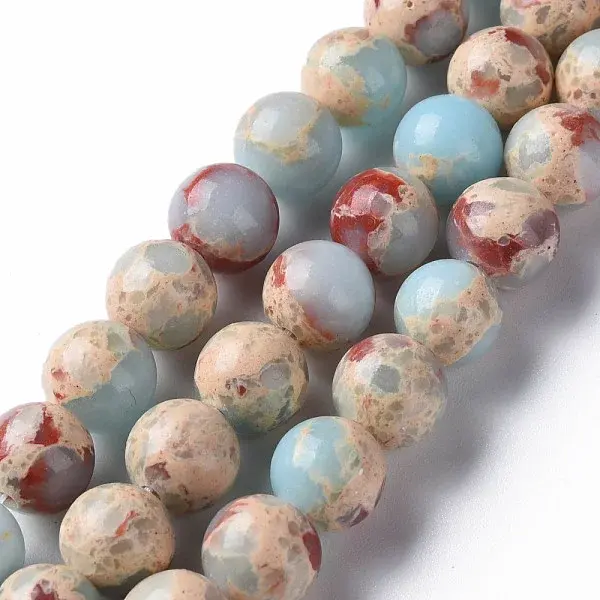 Synthetic Imperial Jasper Beads Strands