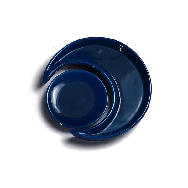 Moon & Flat Round Porcelain Jewelry Plates
