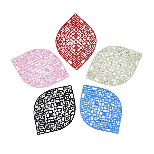 430 Stainless Steel Filigree Pendants