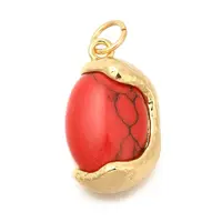 Dyed Synthetic Turquoise Pendants