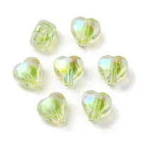 UV Plating Rainbow Iridescent Acrylic Beads