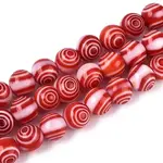 Handmade Millefiori Glass Round Beads Strands