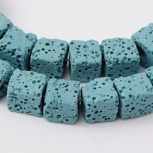 Synthetic Lava Rock Bead Strands
