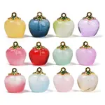 Transparent Glass Apple Pendants