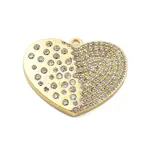 Brass Micro Pave Cubic Zirconia Pendant
