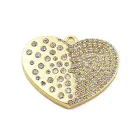 Brass Micro Pave Cubic Zirconia Pendant