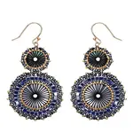 Glass Seed Braided Dangle Earrings for Women