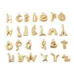26Pcs Brass Micro Pave Clear Cubic Zirconia Charms