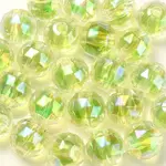 Two Tone UV Plating Rainbow Iridescent Acrylic Beads