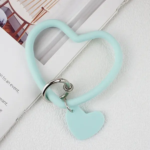 Silicone Heart Loop Phone Lanyard