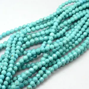 Natural Howlite Round Beads Strands