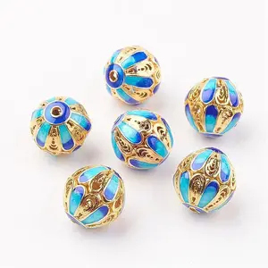 Brass Enamel Beads