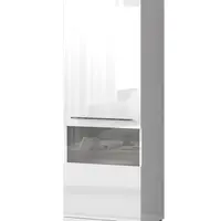 Střední vitrína s osvětlením tiana - bílá