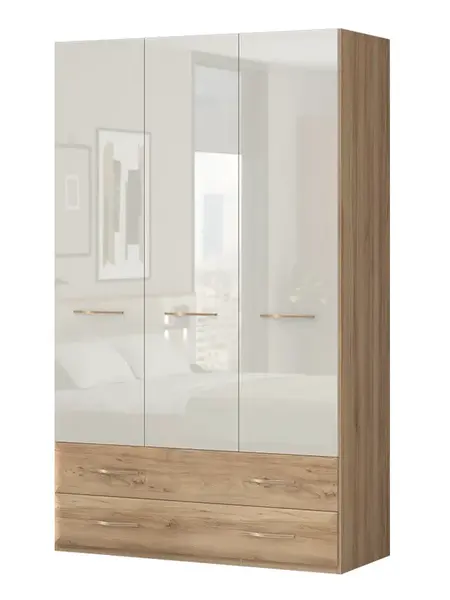 Kombinovaná skříň 3d i hagop-ořech pacifik/béžová - základní