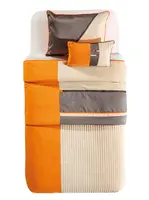 Ložní souprava orange - oranžová/béžová/šedá