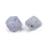 Marbled Stone Style Opaque Acrylic Beads