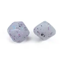 Marbled Stone Style Opaque Acrylic Beads