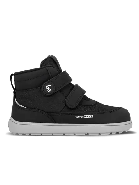 Dětské zimní barefoot boty Be Lenka Zippu Kids - Black & Grey