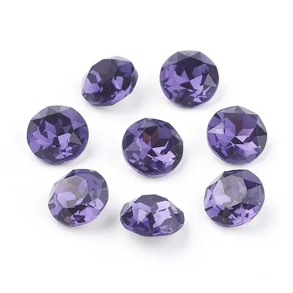 Pointed Back & Back Plated K9 Glass Rhinestone Cabochons