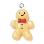 Christmas Theme Opaque Resin Pendants