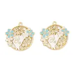 Rack Plating Alloy Enamel Pendants