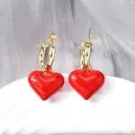 Brass Dangle Stud Earrings