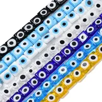 Handmade Evil Eye Lampwork Beads Strands