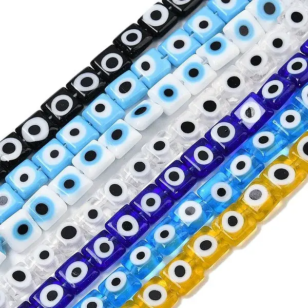 Handmade Evil Eye Lampwork Beads Strands