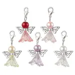 Angel Acrylic & Glass Pearl Pendant Decorations