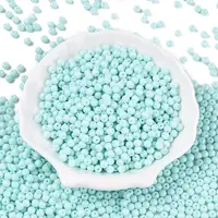 Opaque Baking Painted Glass Beads