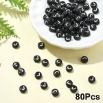 Opaque Acrylic Horizontal Hole Beads