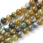 Natural Striped Agate/Banded Agate Beads Strands