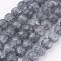 Synthetic Crackle Quartz Bead Strands