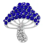 Cubic Zirconia Mushroom Brooch
