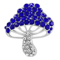 Cubic Zirconia Mushroom Brooch