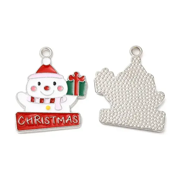 Christmas Alloy Enamel Pendants