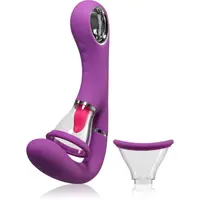 Pipedream Fantasy For Her Ultimate Pleasure vibrátor se stimulátorem klitorisu Purple 24,5 cm