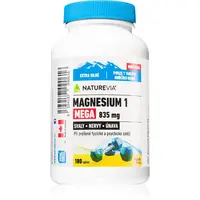 NatureVia Magnesium 1 Mega 835mg tablety pro podporu normální činnosti nervové soustavy, svalů, zubů a snížení míry únavy 180 tbl