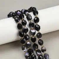 Dyed & Heated Natural Fire Crackle Agate Beads Strands