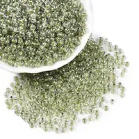 6/0 Transparent Inside Colours Glass Seed Round Beads