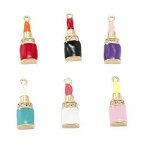 Brass Micro Pave Clear Cubic Zirconia Pendants