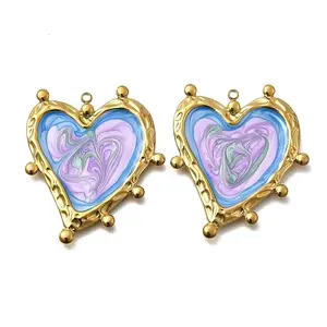 304 Stainless Steel Enamel Pendants