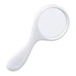 ABS Plastic Curved Handle Handheld Magnifier