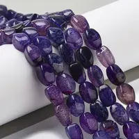 Natural Dragon Veins Agate Beads Strands