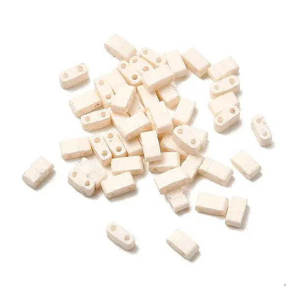 2-Hole Baking Paint Glass Seed Beads